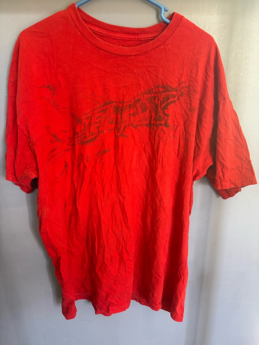 Fox racing Men's Red Graphic Crew Tee